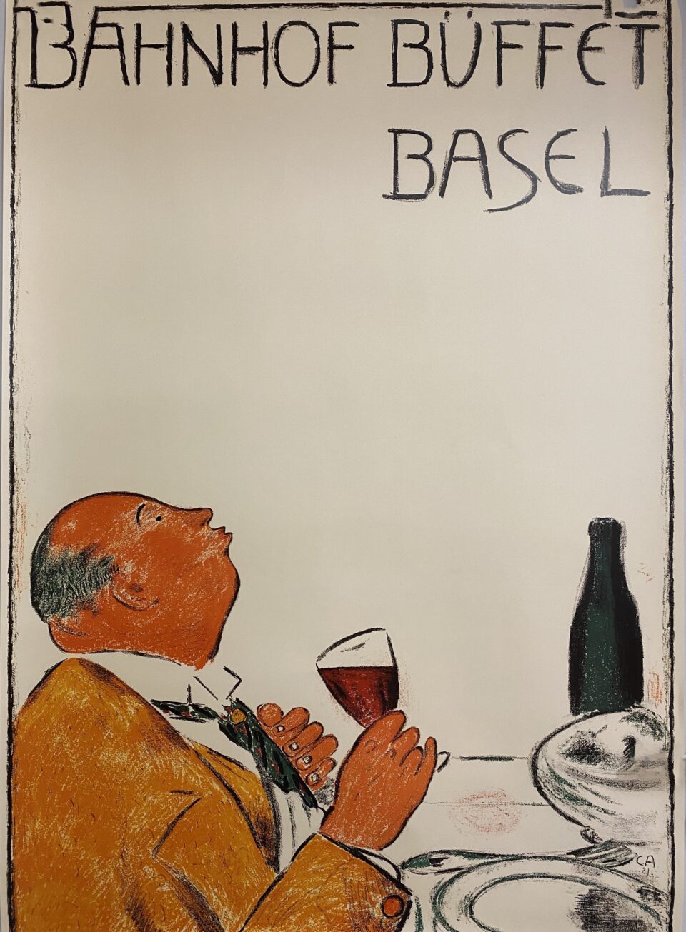 Amiet Cuno - Bahnhof Büffet Basel - Nachdruck 1:1