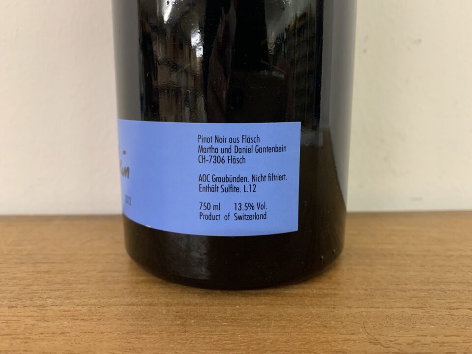Gantenbein Pinot Noir, 2012 – Bild 2